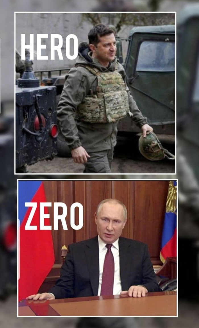 Putin and zelinski meme